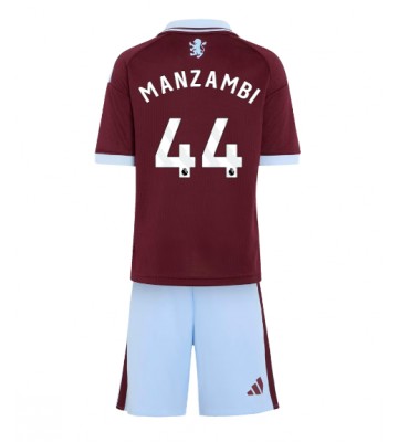 Aston Villa Johan Manzambi #44 Hjemmebanetrøje Børn 2026-27 Kortærmet (+ Korte bukser)